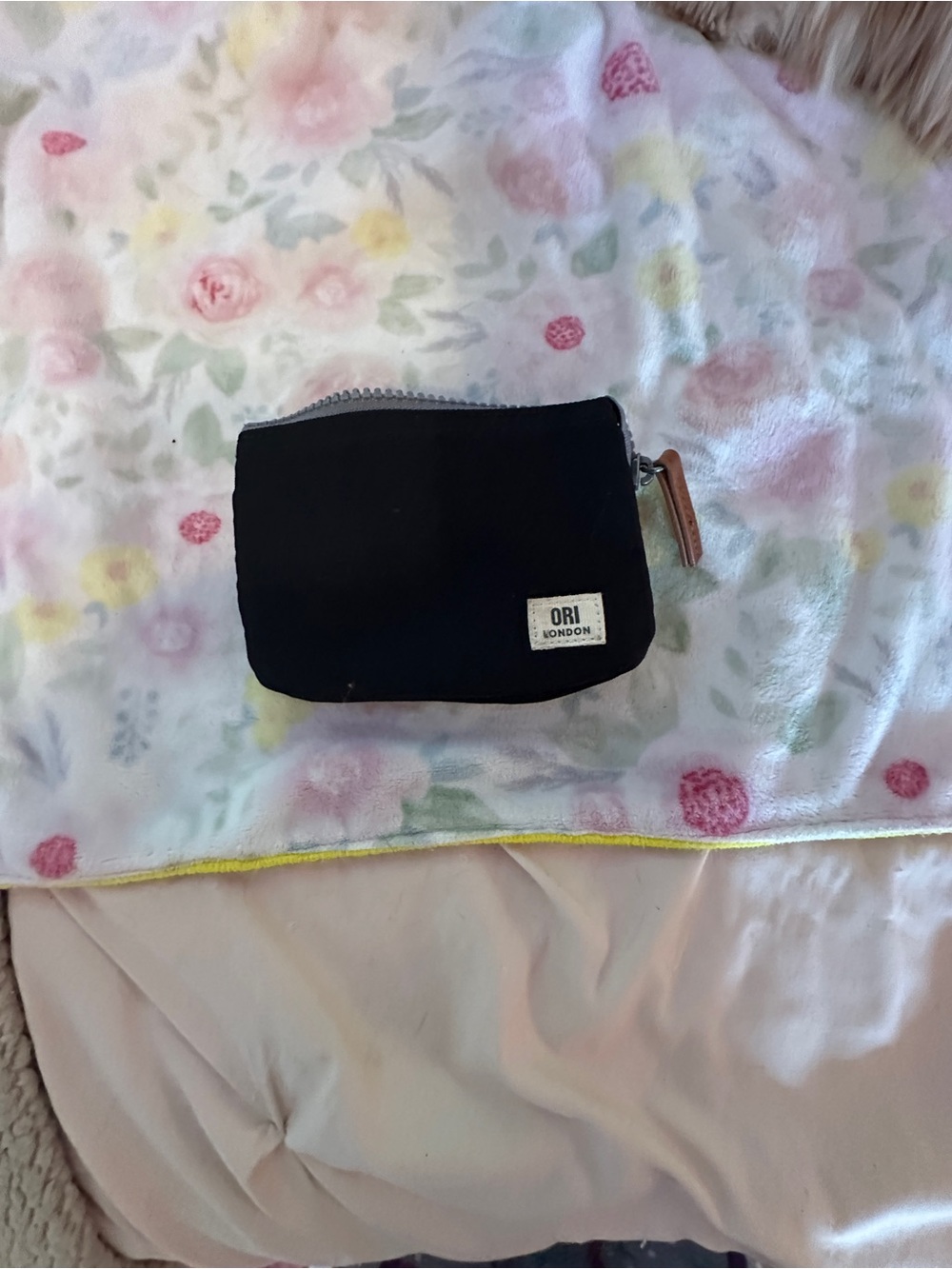 Orion London Black Canvas Accessory Pouch